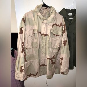 All weather Military jacket and shirt bundle (real)